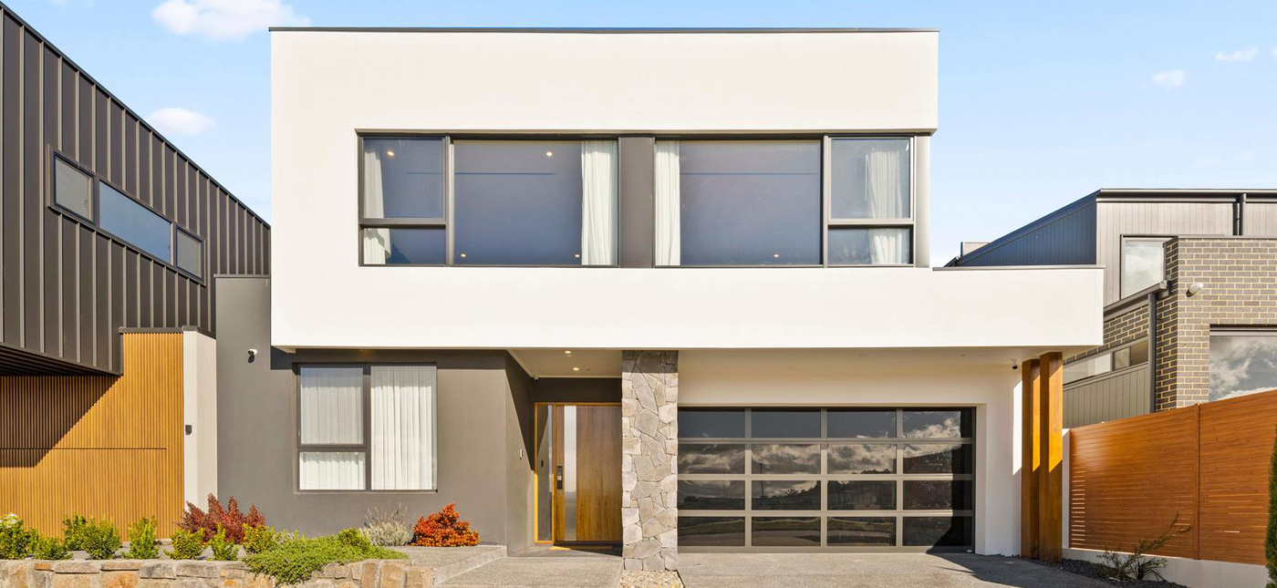 Modern custom-built home in Canberra featuring contemporary architecture, large windows, and premium exterior finishes by CanDo House.