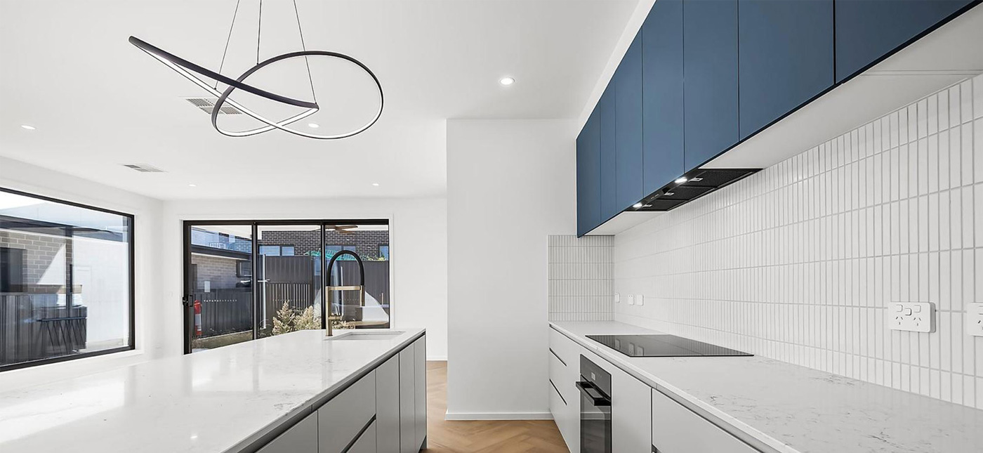 Modern kitchen renovation in Canberra featuring custom cabinetry, contemporary finishes, and a functional layout by CanDo House.