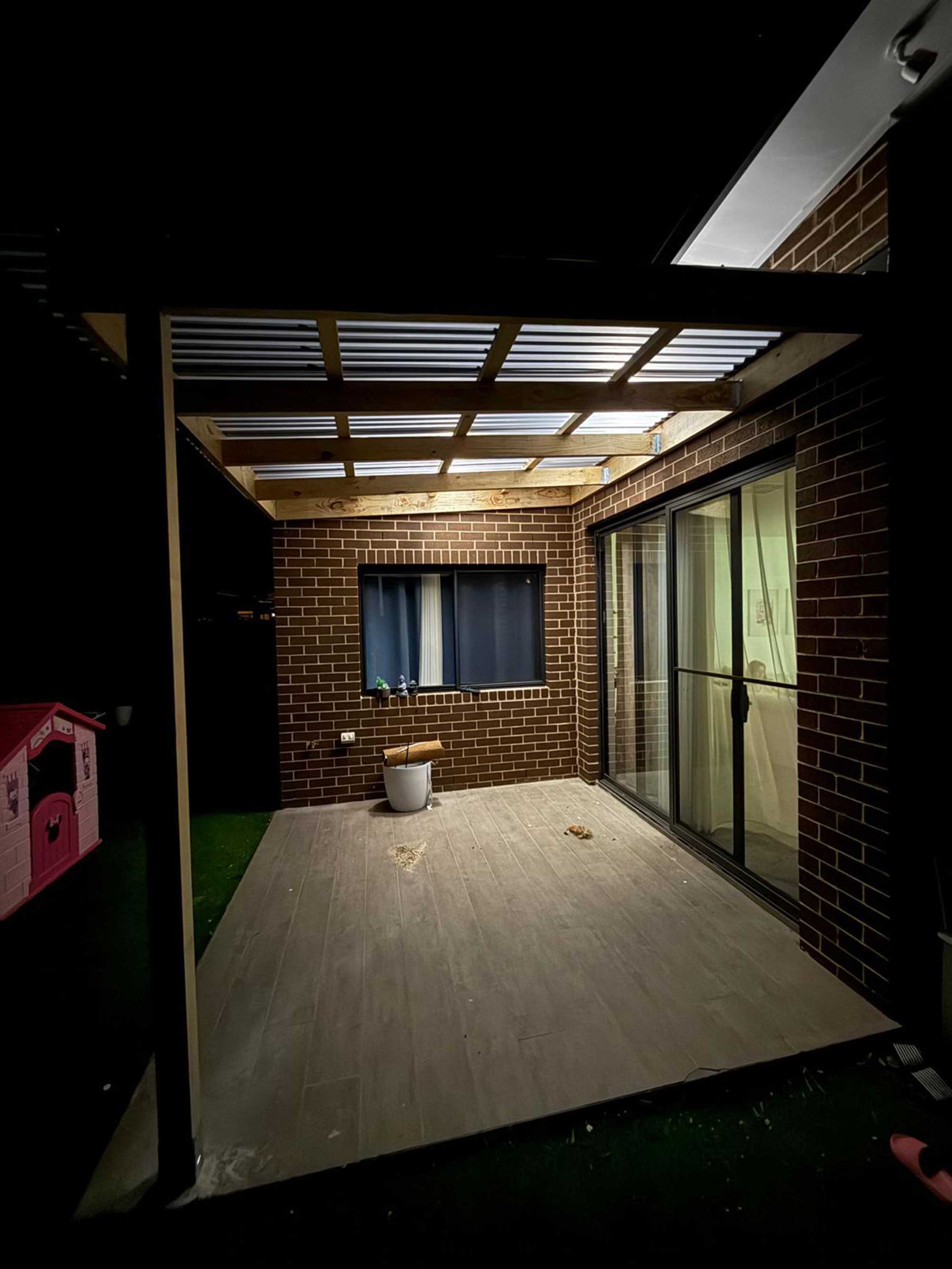 Covered patio pergola structure installed by CanDo House in Canberra